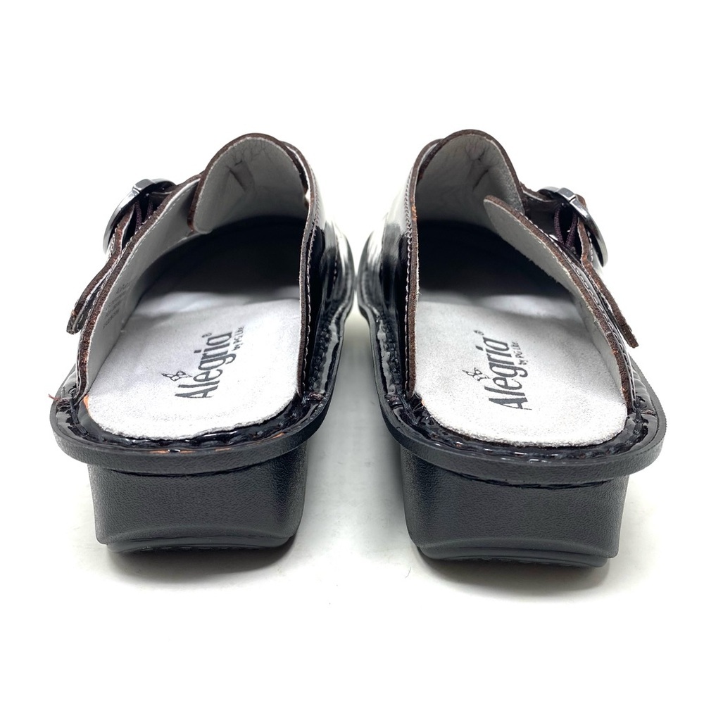 Alegria Professional Classic Black Cherry Patent Leather Clog APMA - Picture 6 of 9